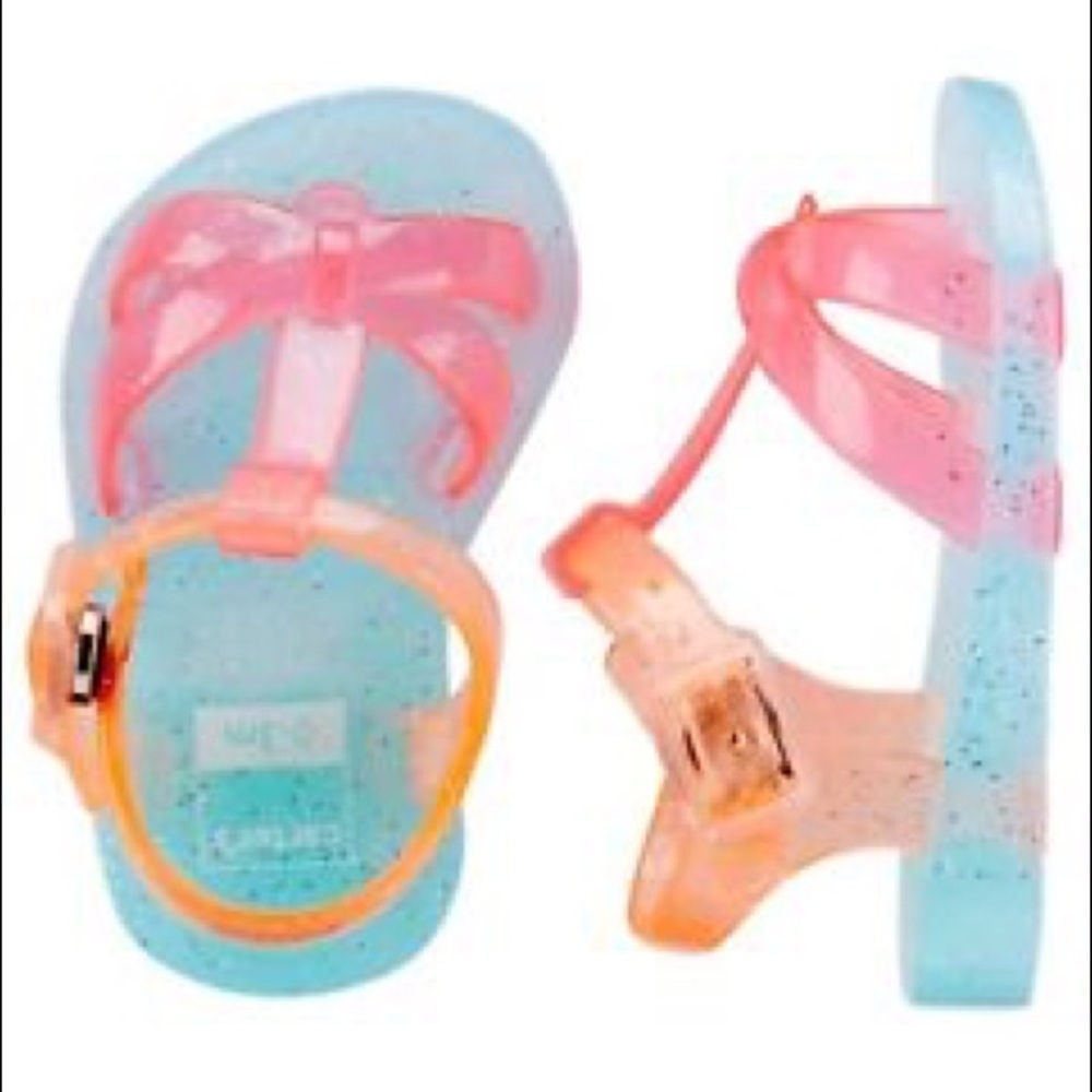 Carter's Neon Colored Jelly Sandalds